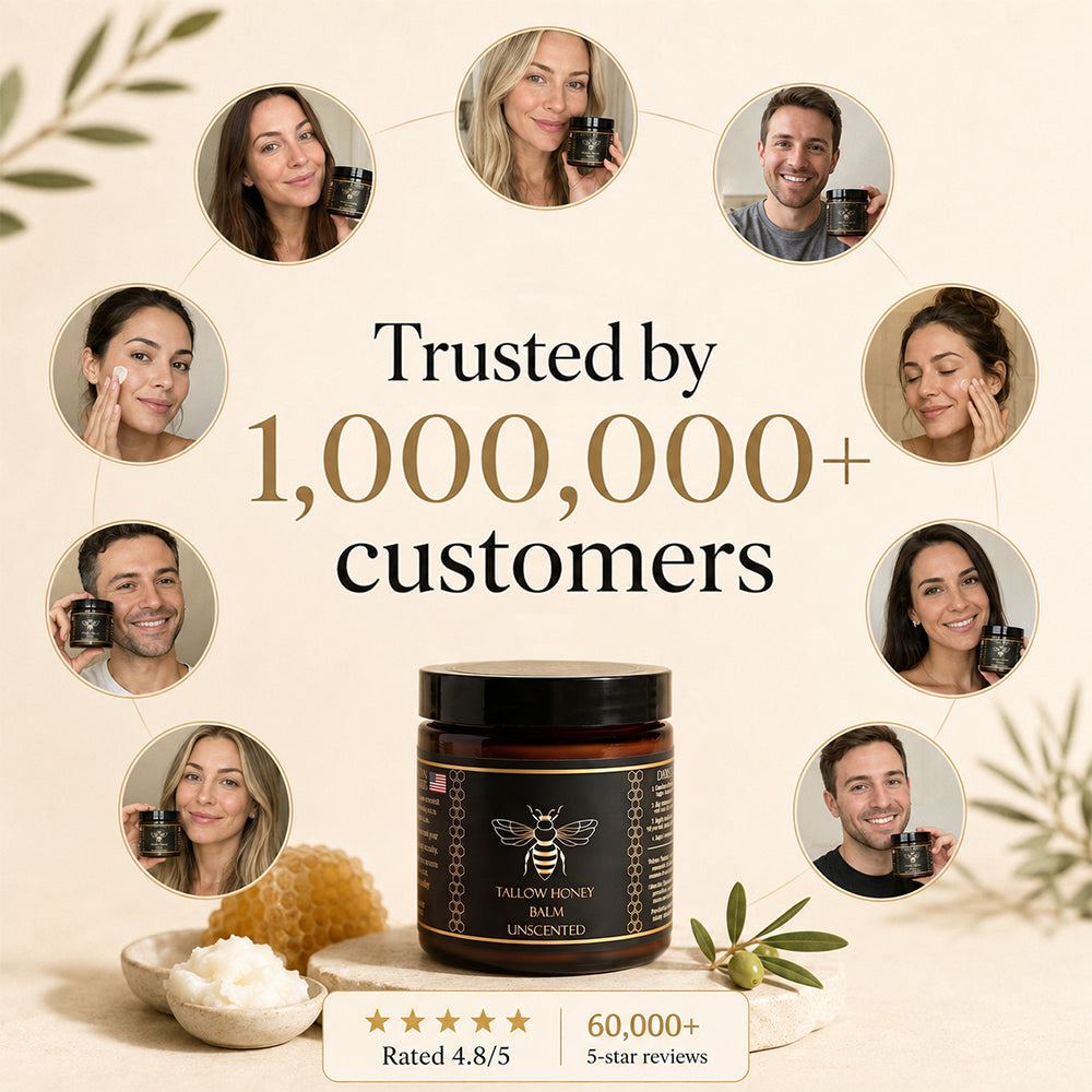 Organic Tallow Honey Balm to Help Erase Fine Lines, Wrinkles, and Age Spots