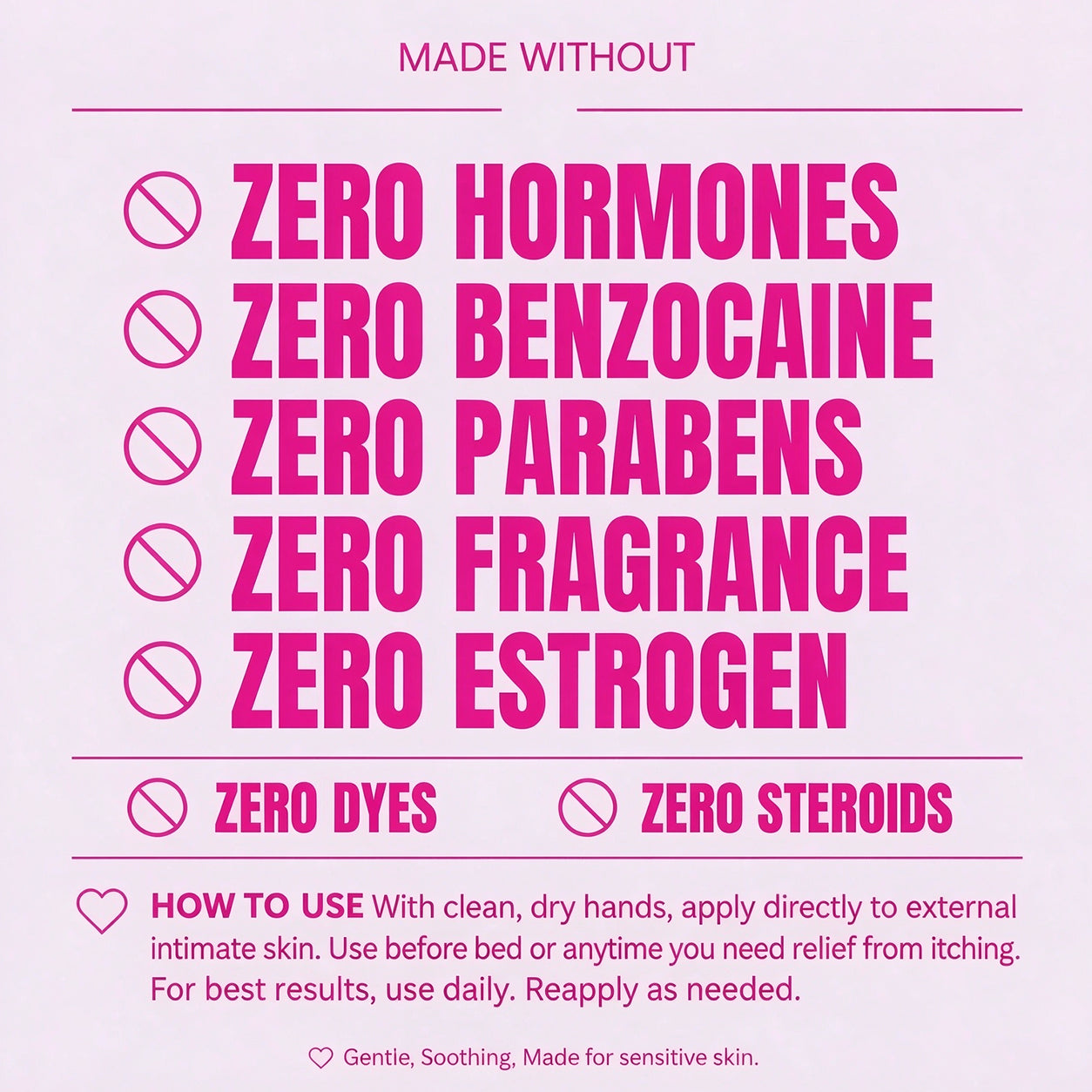 Vitaliaina Relief Balm — Night-Time Care for Itching, Burning & Dryness