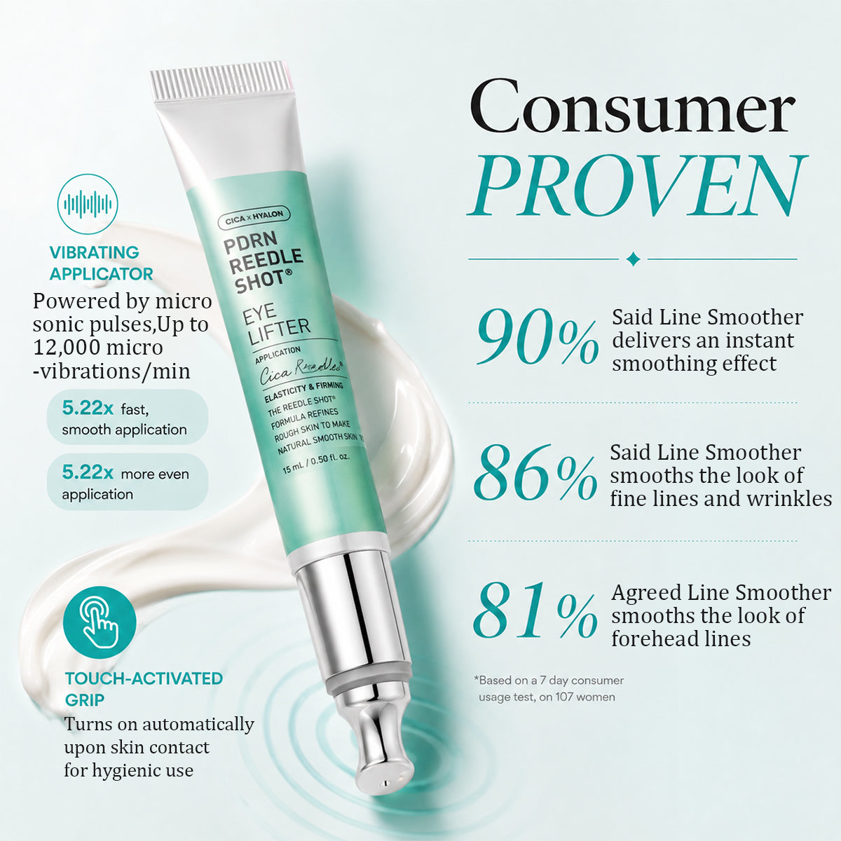 #1Viral PDRN Micro-Vibration Eye Applicator Cream