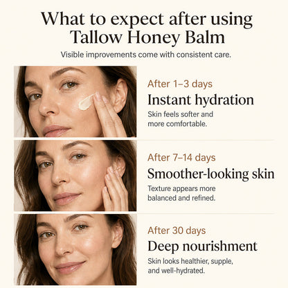Organic Tallow Honey Balm to Help Erase Fine Lines, Wrinkles, and Age Spots