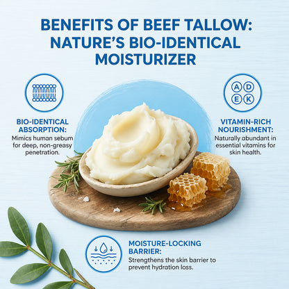 Whipped Tallow Honey Balm with Methylene Blue