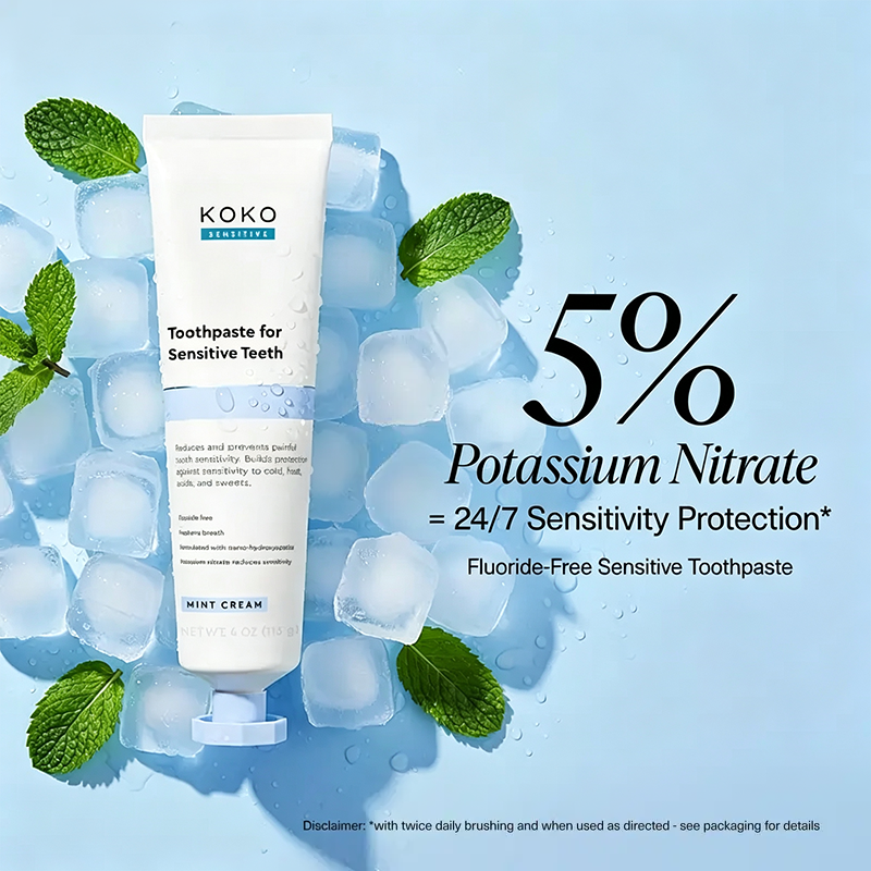 Nano-Hydroxyapatite Toothpaste, Fluoride Free Toothpaste, Appropriate for Sensitive Teeth🦷