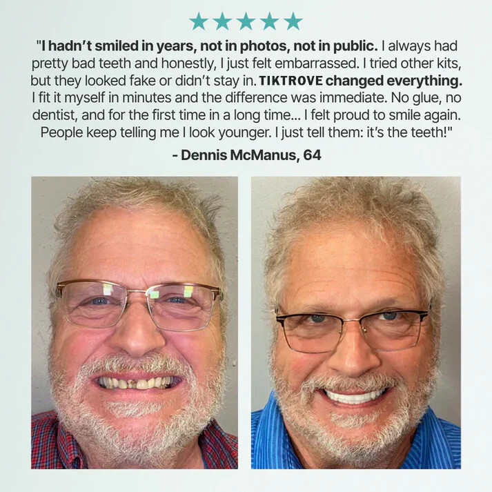 🦷  Fit Full Functional DenturesMake you more confident-Made in the USA & FDA-Certified