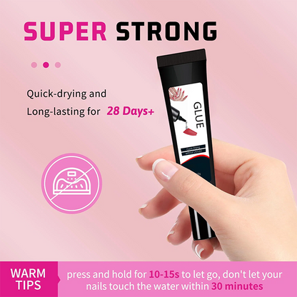 Semi solid glue Upgrade Super Strong Quick drying with remover kit