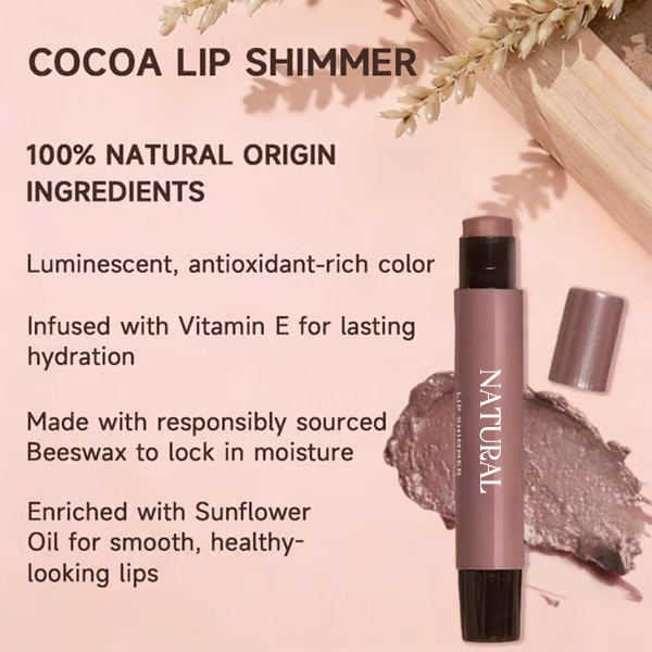 Cocoa Lip Shimmer - 100% Natural Origin💝