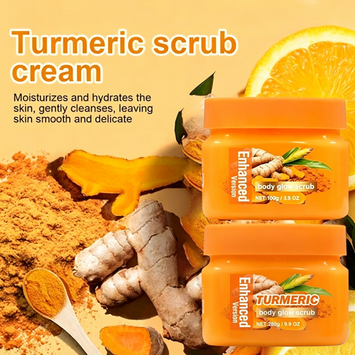 Turmeric Nourishing Scrub – Infused with natural turmeric extract and moisturizing ingredients