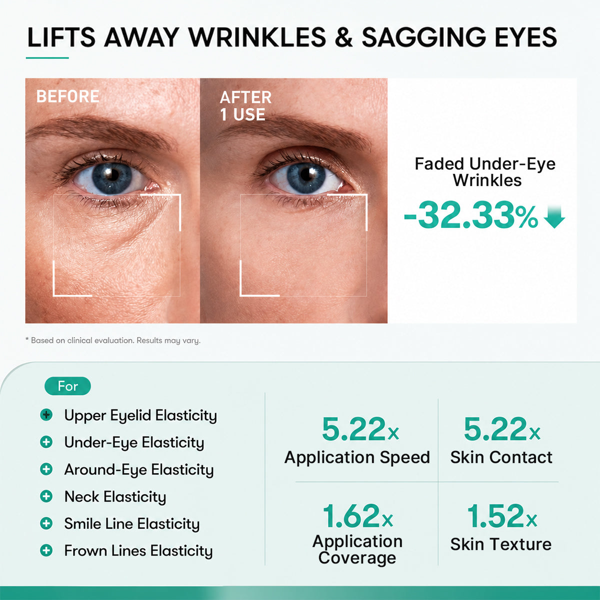#1Viral PDRN Micro-Vibration Eye Applicator Cream