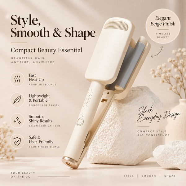 🌸 LIMITED-TIME 50% OFF! ✨ 32MM Wavy Hair Curler – Big Bouncy Curls, 4 Adjustable Heat Settings & Negative Ion Care – Salon-Quality Styling at Home 💇‍♀️
