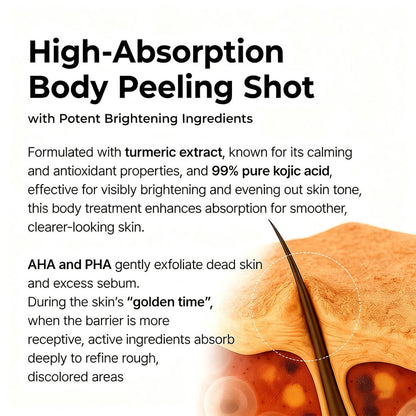 Vitaliaina Peel Shot - Kojic + Turmeric Body Peel Spray