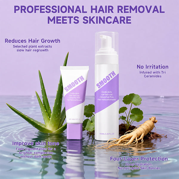 Gentle & Painless Hair Removal Cream Duo for Sensitive Skin