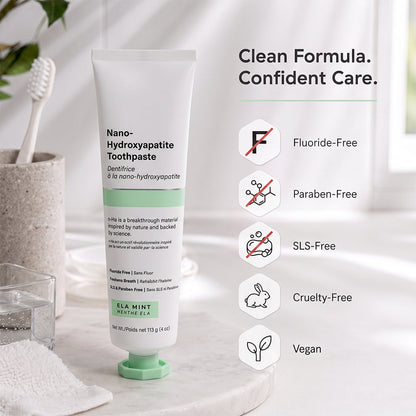 Nano-Hydroxyapatite Toothpaste, Fluoride Free Toothpaste, Appropriate for Sensitive Teeth🦷