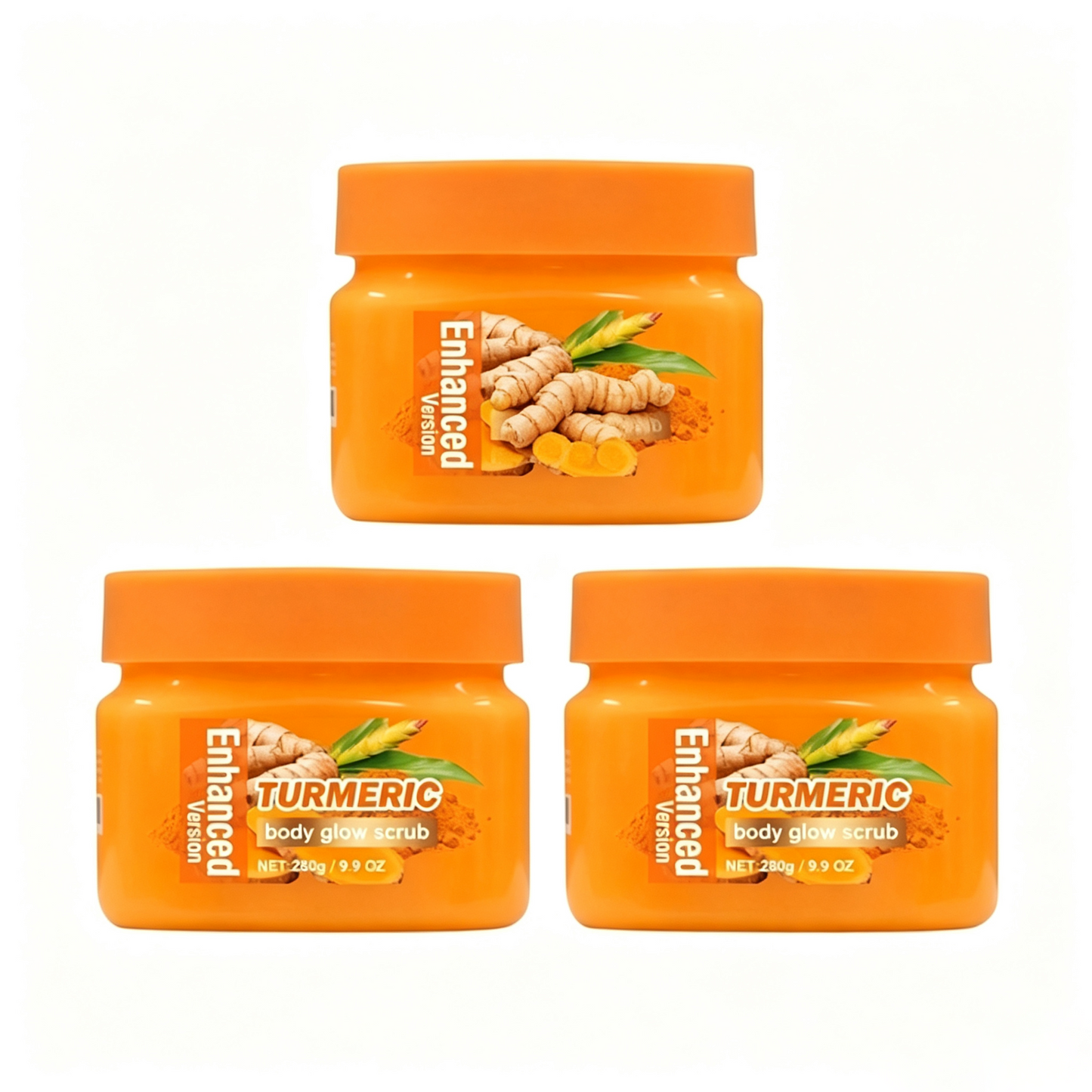 Turmeric Nourishing Scrub – Infused with natural turmeric extract and moisturizing ingredients
