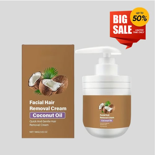 Gentle Coconut Oil Facial Hair Removal Cream