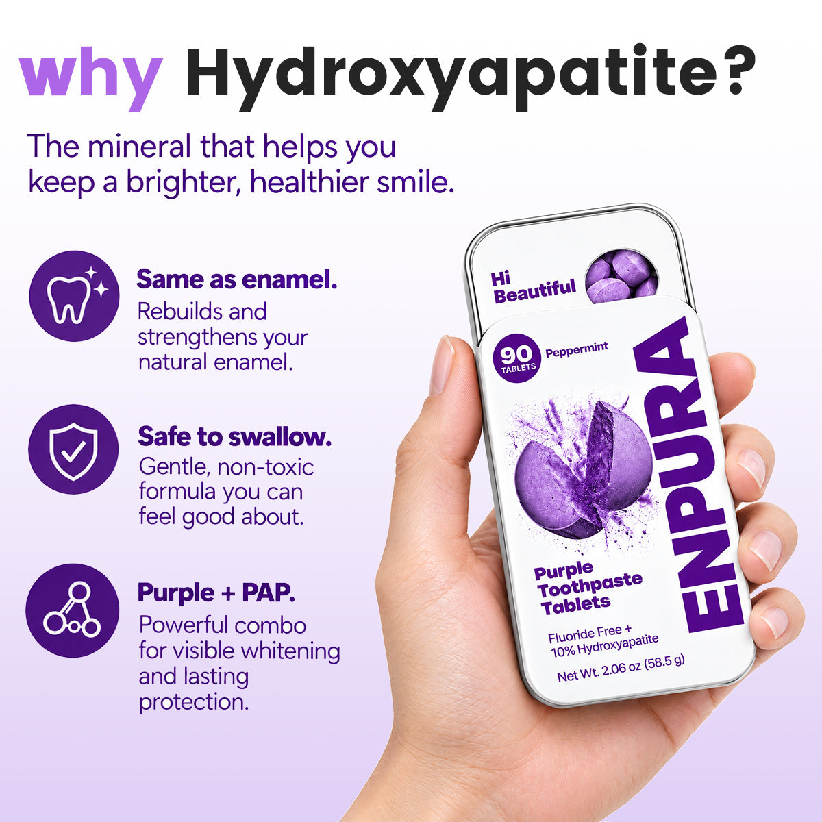 Hydroxyapatite Toothpaste Tablets
